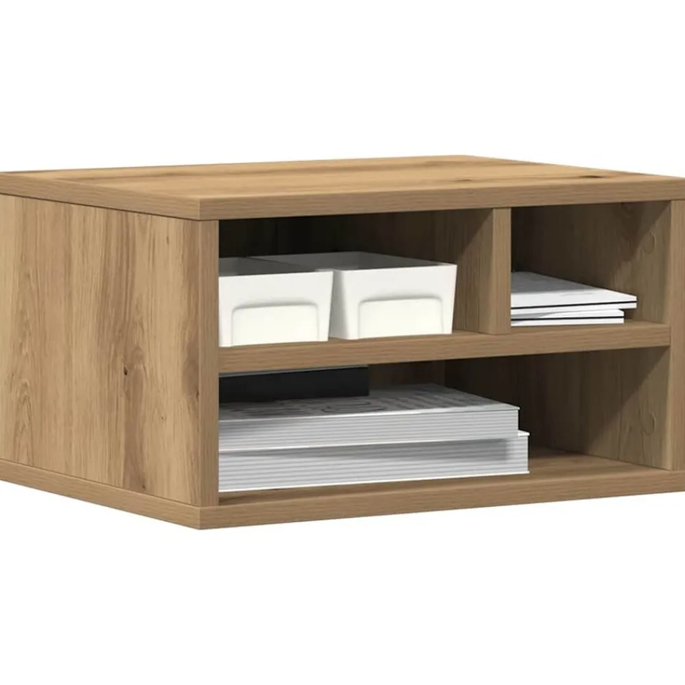Appareils Électroniques-vidaXL Support d'imprimante Chêne artisanal 40 x 32 x 22,5 cm chêne artisanal