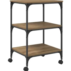 vidaXL Support d'imprimante Chêne artisanal 50 x 41 x 75 cm