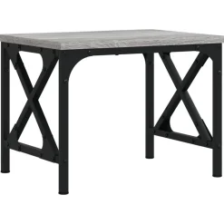 Appareils Électroniques-vidaXL Support d'imprimante 40x30x31 cm bois d'ingénierie Sonoma gris