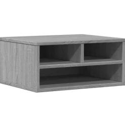 Appareils Électroniques-vidaXL Support d'imprimante 49x40x22,5cm bois d'ingénierie Sonoma gris
