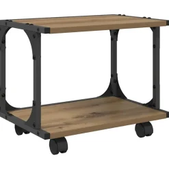 Appareils Électroniques-vidaXL Support d'imprimante Chêne artisanal 41 x 28 x 33.5 cm ch&ecirc;ne artisanal