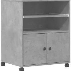 vidaXL Support d'imprimante avec roulettes 60x48x74 cm