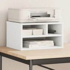 vidaXL Support d'imprimante 40x32x22,5 cm bois d'ingénierie