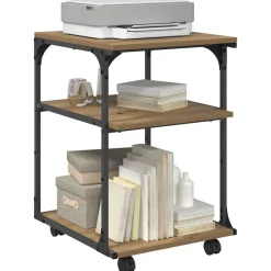 Appareils Électroniques-vidaXL Support d'imprimante Chêne artisanal 43 x 48 x 64 cm ch&ecirc;ne artisanal