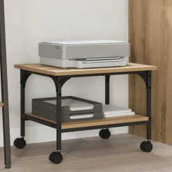 Appareils Électroniques-vidaXL Support d'imprimante Chêne artisanal 50 x 40 x 38 cm ch&ecirc;ne artisanal