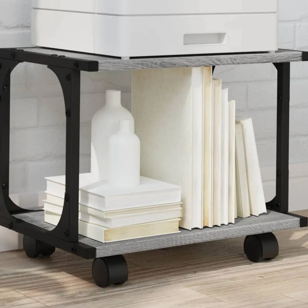 vidaXL Support d'imprimante à 2 niveaux 41x28x33,5 cm