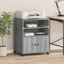 vidaXL Support d'imprimante avec roulettes 60x48x74 cm