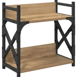 vidaXL Support d'imprimante Chêne artisanal 40 x 20 x 40 cm