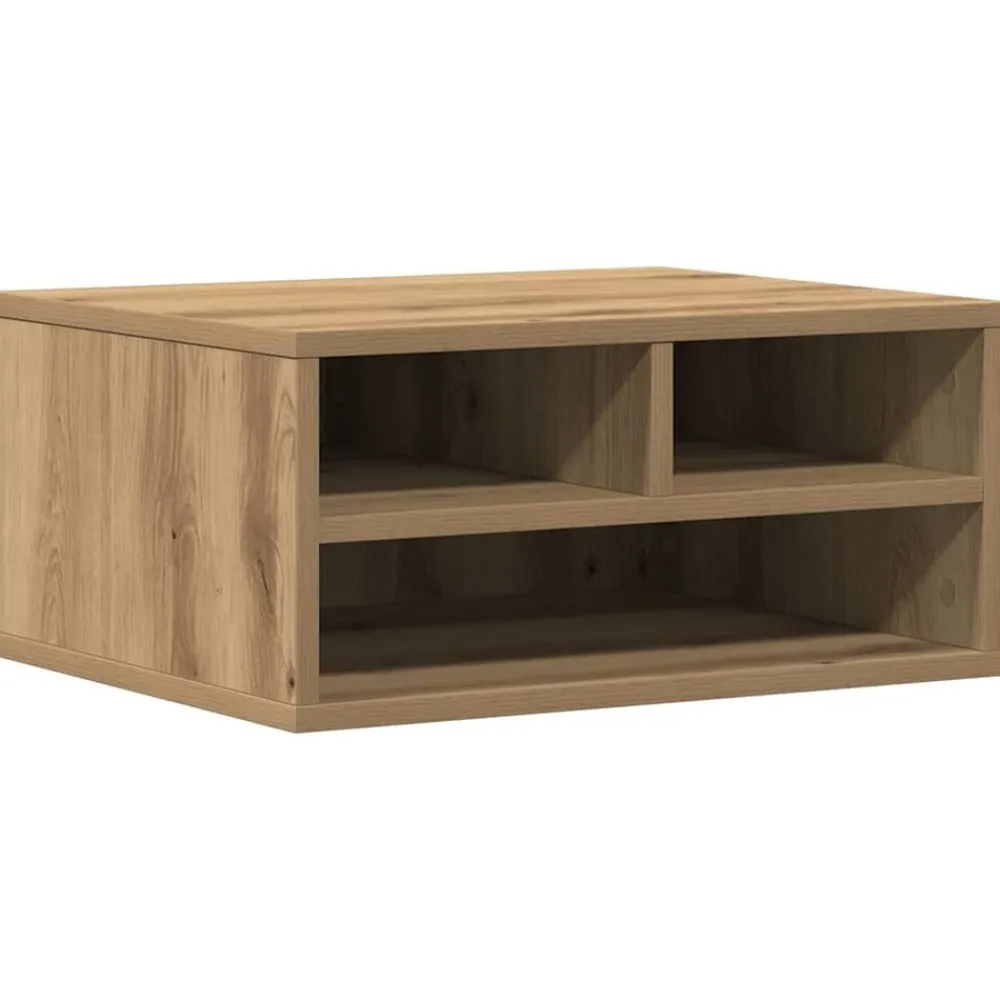 vidaXL Support d'imprimante Chêne artisanal 49 x 40 x 22,5 cm