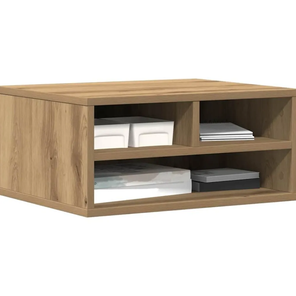 vidaXL Support d'imprimante Chêne artisanal 49 x 40 x 22,5 cm