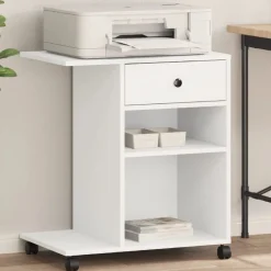 vidaXL Support d'imprimante avec roulettes 60x40x68,5 cm