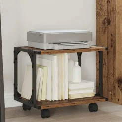 Appareils Électroniques-vidaXL Support d'imprimante 41 x 28 x 33.5 cm Bois ancien