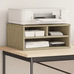 Appareils Électroniques-vidaXL Support d'imprimante chêne sonoma 49x40x22,5 cm bois ingénierie Ch&ecirc;ne sonoma