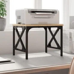 Appareils Électroniques-vidaXL Support d'imprimante chêne sonoma 40x30x31 cm bois d'ingénierie Ch&ecirc;ne sonoma