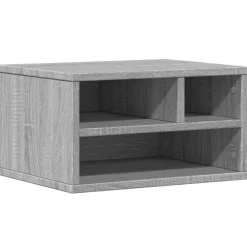 Appareils Électroniques-vidaXL Support d'imprimante 40x32x22,5cm bois d'ingénierie Sonoma gris