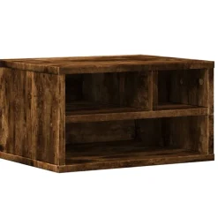 vidaXL Support d'imprimante chêne fumé 40x32x22,5 cm bois d'ingénierie