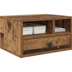 vidaXL Support d'imprimante avec tiroir 40 x 32 x 24 cm