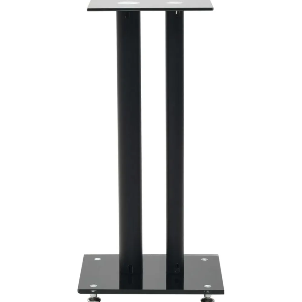 vidaXL Support haut-parleur 2pc Verre trempé Design 2 colonnes