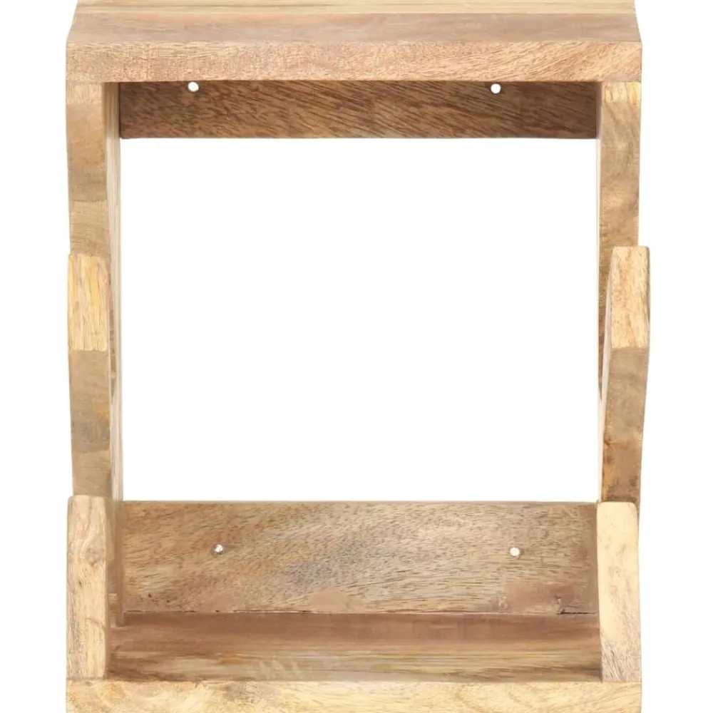 vidaXL Support mural de planche à roulettes 25x20x30 cm Bois manguier