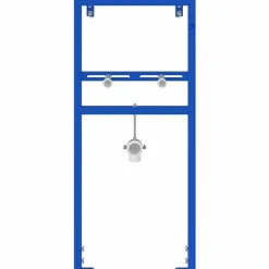 vidaXL Support mural de salle de bain Bleu 50 x 3 x 112 cm