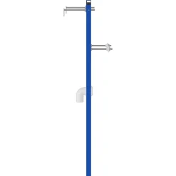vidaXL Support mural de salle de bain Bleu 50 x 3 x 112 cm