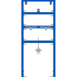 vidaXL Support mural de salle de bain Bleu 50 x 3 x 112 cm