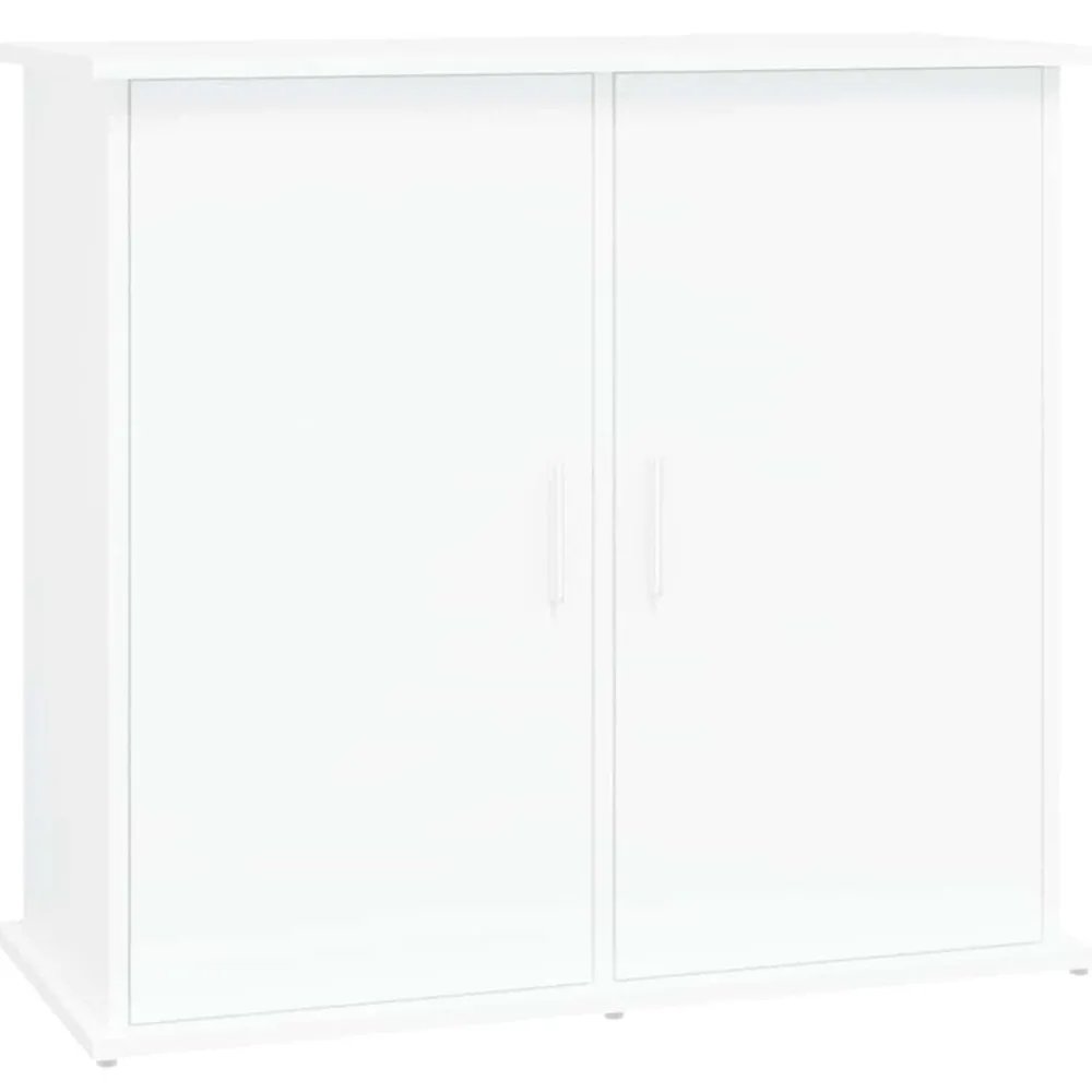 Articles Pour Animaux De Compagnie-vidaXL Support pour aquarium 81x36x73 cm bois d'ingénierie Blanc