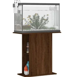 Articles Pour Animaux De Compagnie-vidaXL Support pour aquarium chêne marron 75x36x72,5 cm Chêne marron