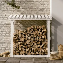 vidaXL Support pour bois de chauffage 108x64,5x109cm Bois de pin