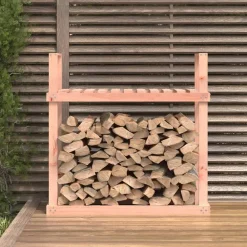 vidaXL Support pour bois de chauffage 110x35x108,5 cm Bois de douglas