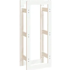 Accessoires Pour Cheminées & Poêles À Bois-vidaXL Support pour bois de chauffage 41x25x100 cm Bois de pin Blanc