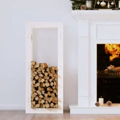 Accessoires Pour Cheminées & Poêles À Bois-vidaXL Support pour bois de chauffage 41x25x100 cm Bois de pin Blanc