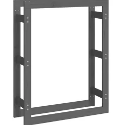 Accessoires Pour Cheminées & Poêles À Bois-vidaXL Support pour bois de chauffage 80x25x100 cm Bois de pin Gris