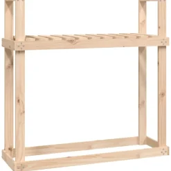 vidaXL Support pour bois de chauffage 110x35x108,5 cm Bois de pin