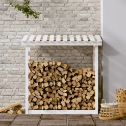 vidaXL Support pour bois de chauffage 108x64,5x110cm Bois de pin