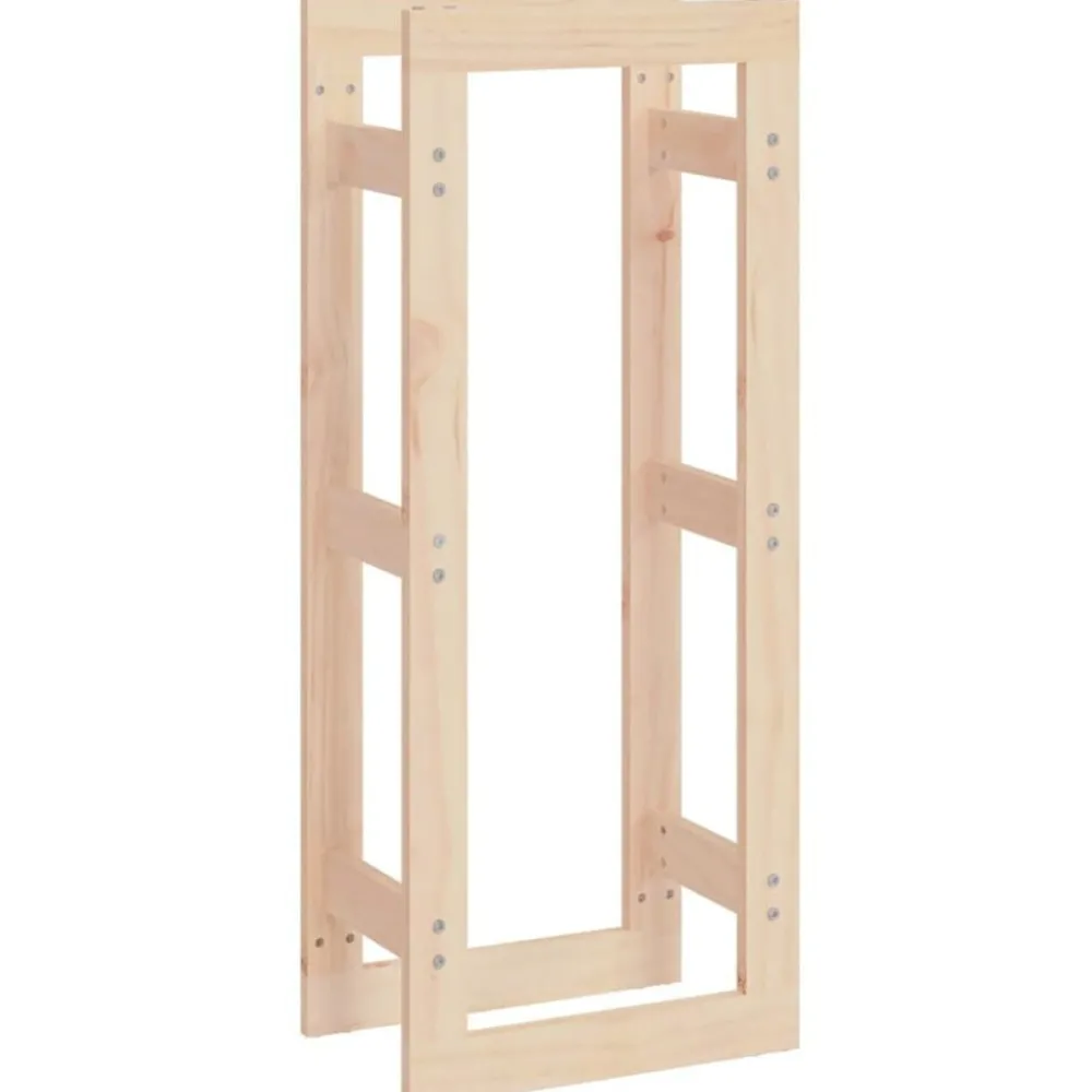 vidaXL Support pour bois de chauffage 41x25x100 cm Bois de pin massif