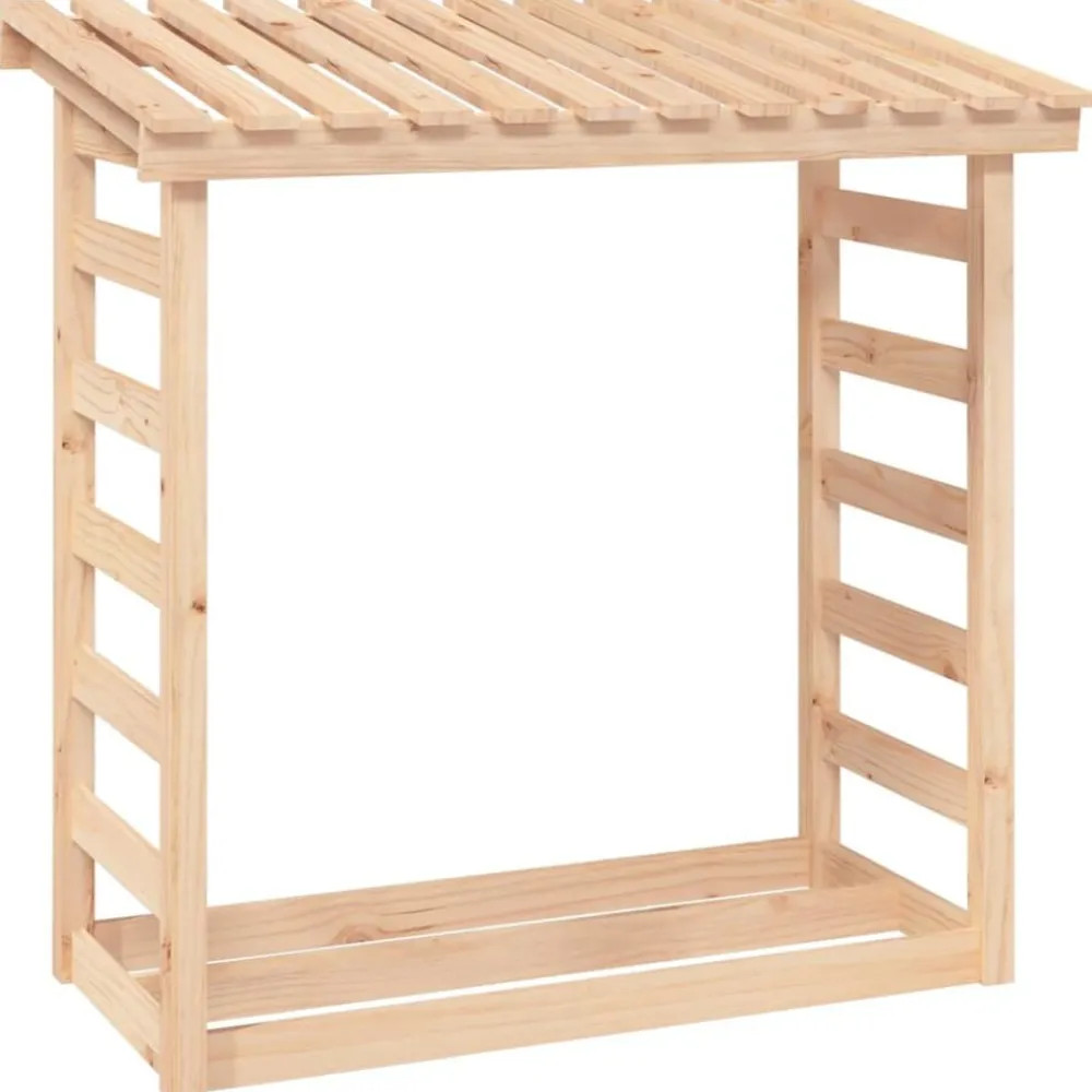 Accessoires Pour Cheminées & Poêles À Bois-vidaXL Support pour bois de chauffage 108x64,5x110 cm Bois de pin Naturel