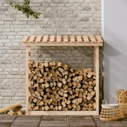 Accessoires Pour Cheminées & Poêles À Bois-vidaXL Support pour bois de chauffage 108x64,5x110 cm Bois de pin Naturel