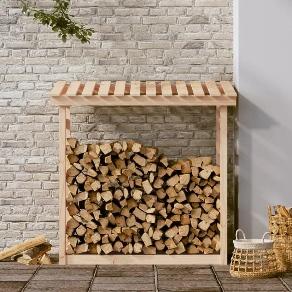 Accessoires Pour Cheminées & Poêles À Bois-vidaXL Support pour bois de chauffage 108x64,5x110 cm Bois de pin Naturel