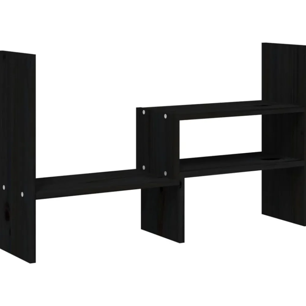 vidaXL Support pour moniteur (39-72)x17x43 cm Bois de pin solide