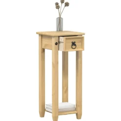 Pelouses & Jardins-vidaXL Support pour plantes Corona 30x30x73 cm bois de pin massif Cire d'abeille