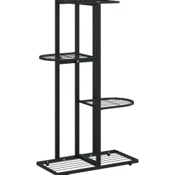 vidaXL Support pour plantes 4 niveaux 43x22x76 cm Métal
