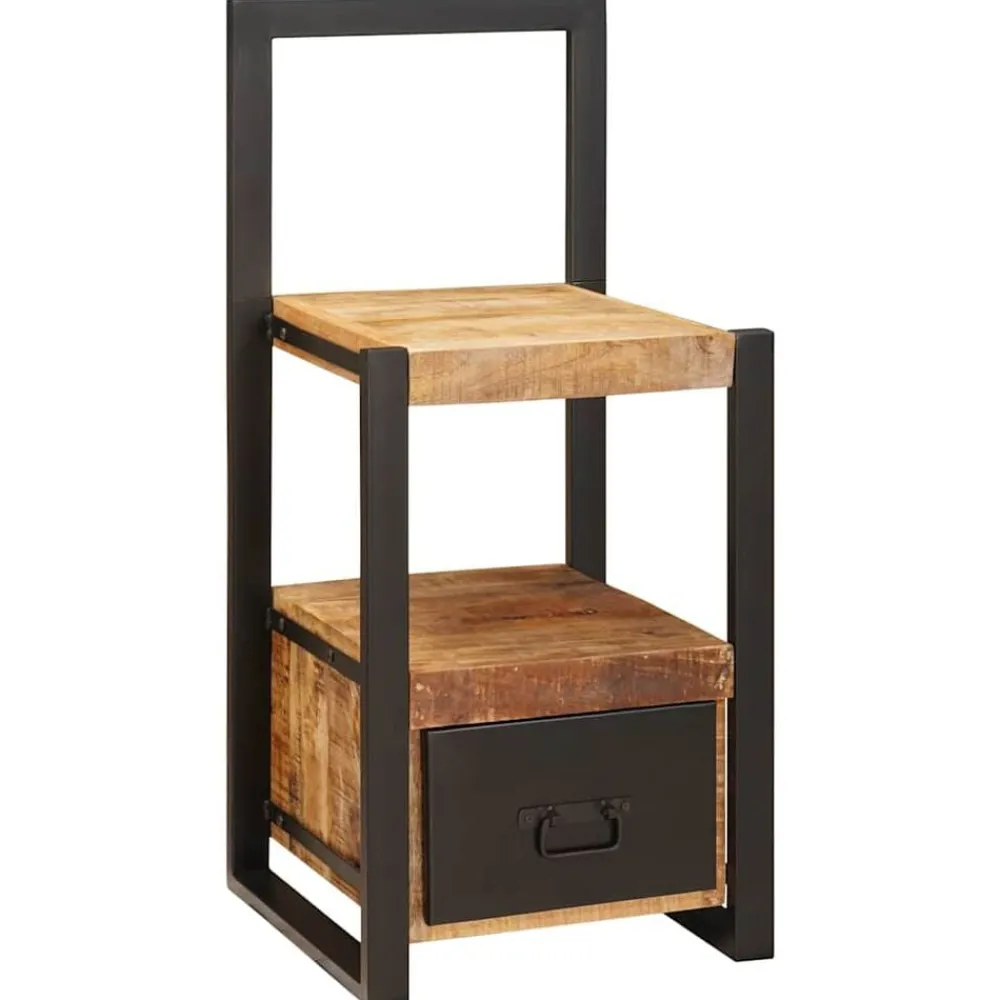 vidaXL Support valet Marron 40 x 40 x 90 cm Bois de mangue massif