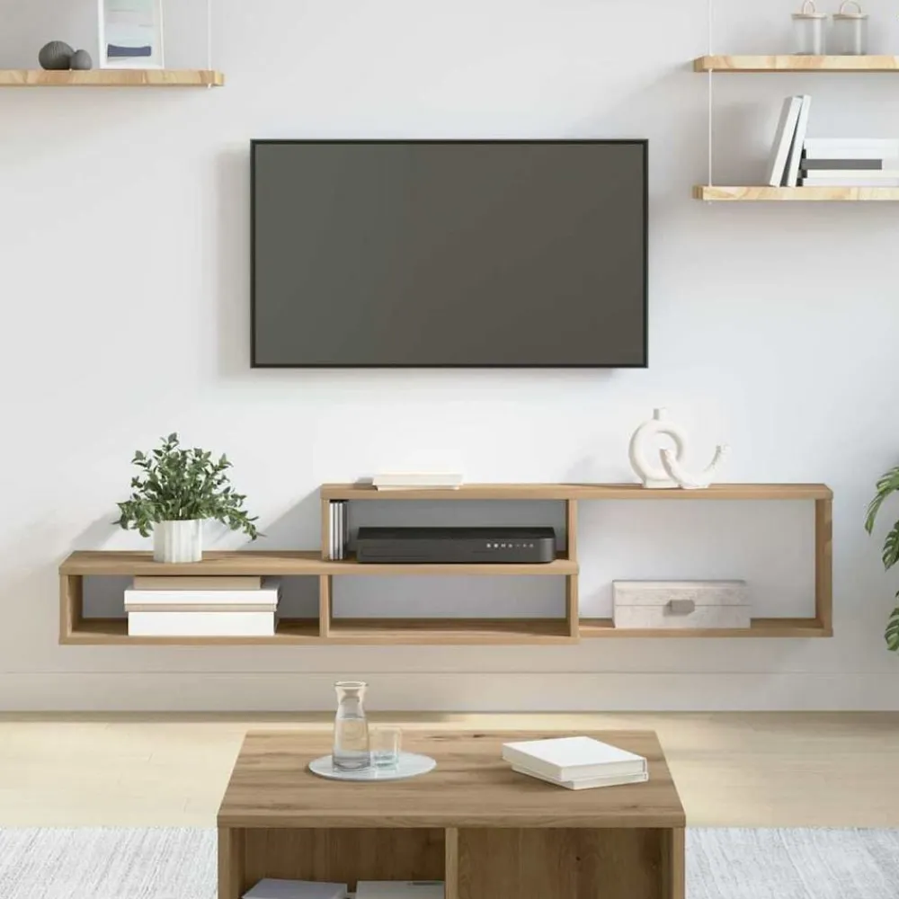 Meubles Tv-vidaXL SupportmuralpourTV 150x25x28,5cm Bois d'ingénierie chêne artisanal