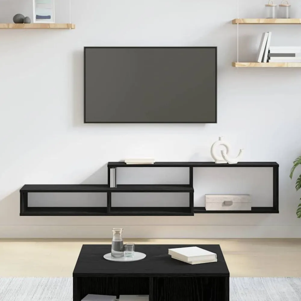 vidaXL SupportmuralpourTV 150x25x28,5cm Bois d'ingénierie