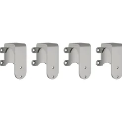 Matériaux De Construction-vidaXL Supports de dérivation pour portes de grange 4 pcs rails plats