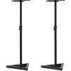 Appareils Électroniques-vidaXL Supports de haut-parleur de moniteur de studio 2 pcs Noir Acier