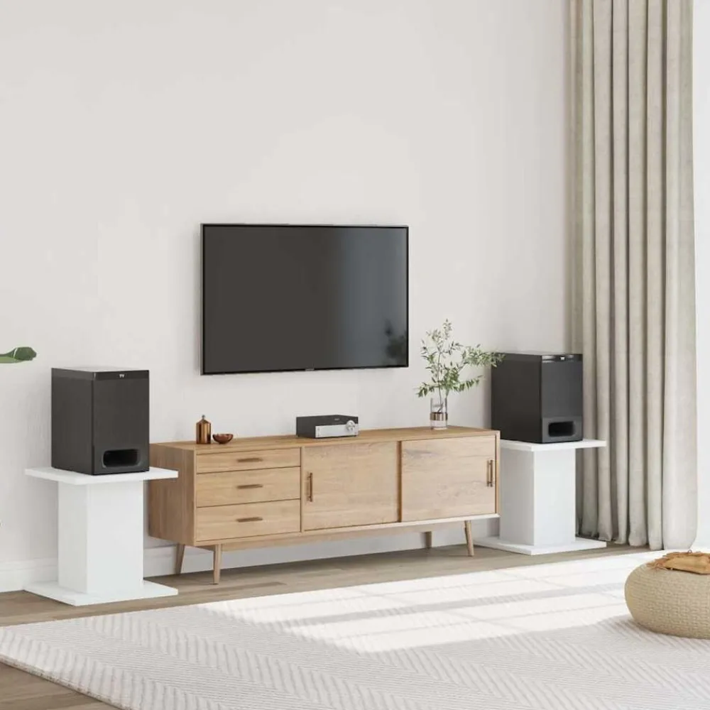 vidaXL Supports de haut-parleurs 2 pcs bois d'ingénierie