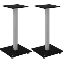 vidaXL Supports de haut-parleurs 2 pcs 1 pilier