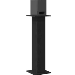 vidaXL Supports de haut-parleur 2 pcs Chêne noir